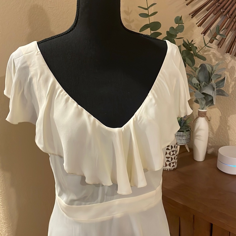 Cupshe Raelynn V-Neck Ruffle Mini Dress- - Picture 5 of 7